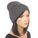 Czapka damska 3w1 beanie - jasnoszara