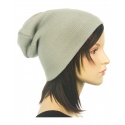 Czapka damska 3w1 beanie - jasnoszara