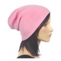 Czapka damska zimowa 3w1 beanie - jasnoróżowa