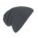 Męska czapka beanie w prązki 3w1 - grafitowa