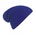 Męska czapka beanie w prązki 3w1 - niebieska