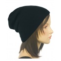 Czapka damska zimowa 3w1 beanie - czarna