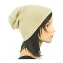 Czapka damska zimowa 3w1 beanie - karmelowa