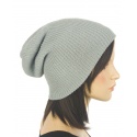 Czapka prążkowana damska 3w1 beanie - granatowa