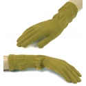 Damskie długie rękawiczki - jasne oliwkowe