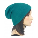 Czapka damska zimowa 3w1 beanie - turkusowa