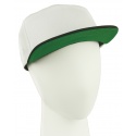Czapka fullcap trzykolorowa – biały/czarny/zielony
