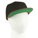 Czapka fullcap trzykolorowa – czarny/czerwony/zielony