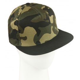 Czapka fullcap dwukolorowa – czarny/czerwony