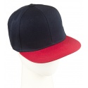 Czapka fullcap dwukolorowa – czarny/czerwony
