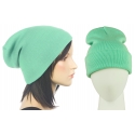 Czapka damska zimowa 3w1 beanie - miętowa