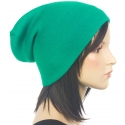 Czapka damska zimowa 3w1 beanie - turkusowa