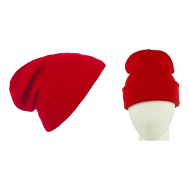 Męska czapka bezszwowa beanie 3w1 Jerry - czerwona