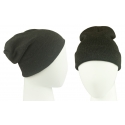 Czapka damska 3w1 beanie - szara melanż