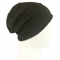 Czapka damska Dana bawełniana dzianinowa beanie - czarna