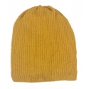 Damska czapka zimowa na polarze Sally - żółta musztardowa