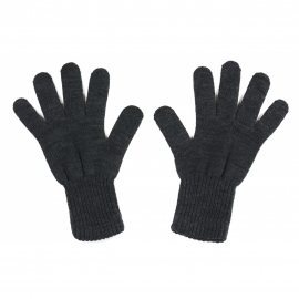 Damskie rękawiczki zimowe : ciemne grafitowe