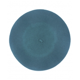 Klasyczny damski beret wełniany – turkusowy niebieski