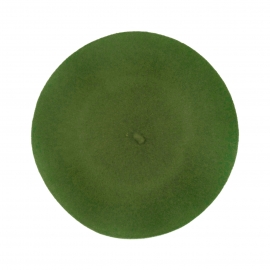Klasyczny damski beret wełniany – oliwkowy zielony