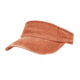 Daszek przeciwsłoneczny vintage jak czapka bejsbolówka – rdzawy pomarańczowy