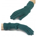 Damskie długie rękawiczki - morskie zielone