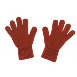 Damskie rękawiczki zimowe : rude pomarańczowe