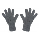 Męskie rękawiczki zimowe : grafitowe szare