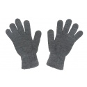 Damskie rękawiczki zimowe : grafitowe szare