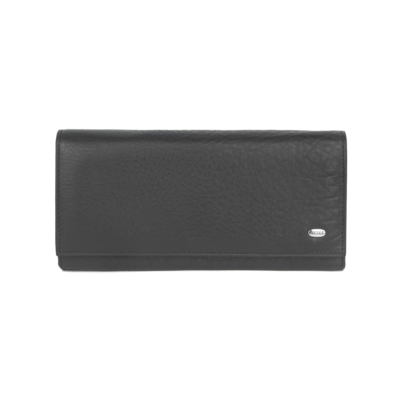 Elegancki damski portfel skórzany Nicole - czarny